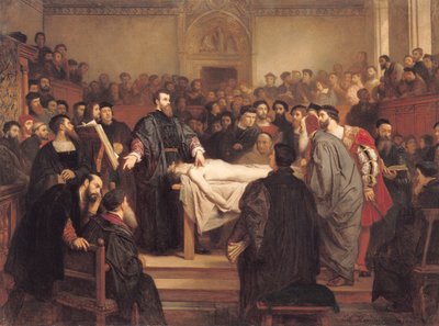 Andreas Vesalius (1514-64) at Padua, 1859 by Edouard Jean Conrad Hamman