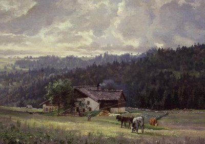 Chez Sandoz a la Joux Perret by Edouard Jeanmarie