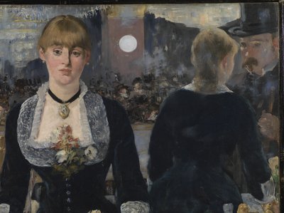 A Bar at the Folies-Bergere (detail) by Édouard Manet