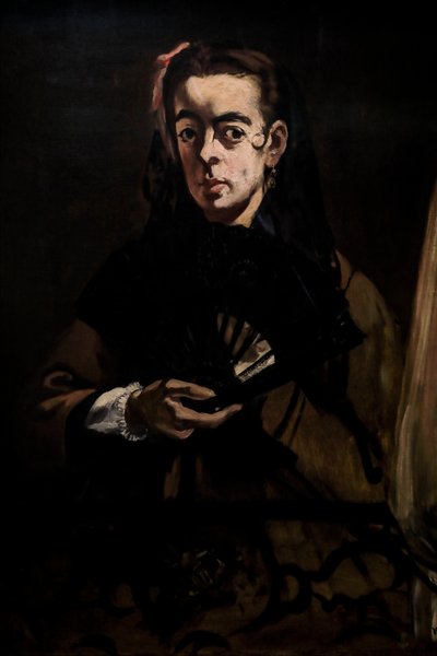 Angelina also said as: A lady at the window by Édouard Manet