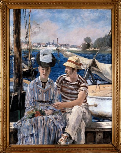 Argenteuil Couple in Rowing Clothes by Édouard Manet