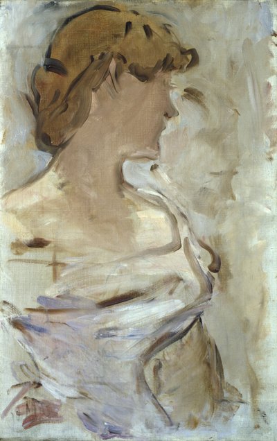 Au Bal - Marguerite de Conflans en Toilette de Bal by Édouard Manet