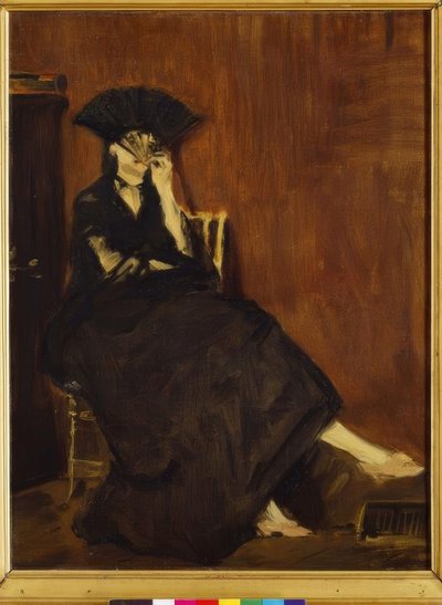 Berthe Morisot with a Fan by Édouard Manet