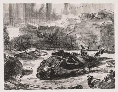 Civil War Scene of the Commune of Paris, 1871 by Édouard Manet