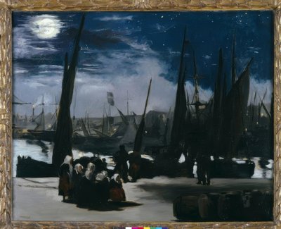 Moonlight on the Port of Boulogne by Édouard Manet