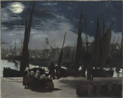 Moonlight at the Port of Boulogne, 1869 by Édouard Manet