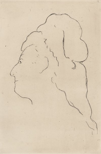 Eva Gonzales, Profile Turned to the Left by Édouard Manet