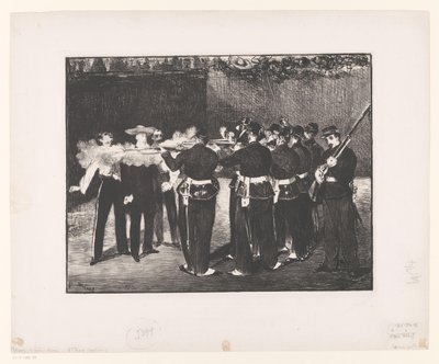 Execution of Emperor Maximilian by Édouard Manet