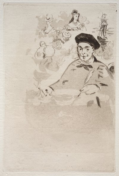 Frontispiece for an Edition of Les Ballades by Theodore de Banville by Édouard Manet