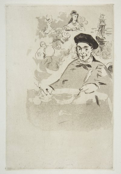 Frontispiece for an Edition of Les Ballades by Théodore de Banville by Édouard Manet