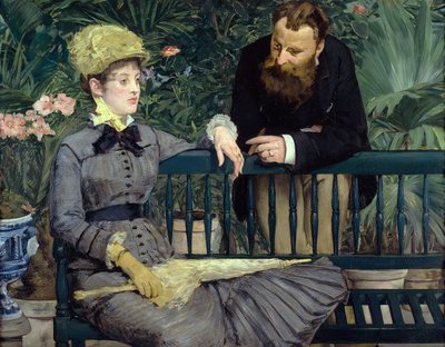 In the Greenhouse by Édouard Manet