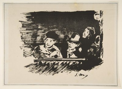 In the Upper Gallery Au Paradis, 1877 by Édouard Manet