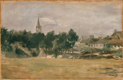 Landscape with a Village Church by Édouard Manet
