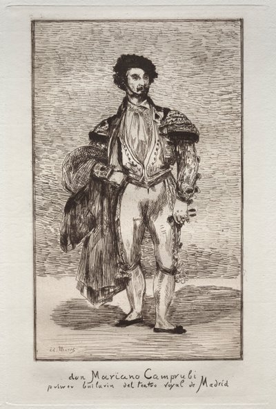 The Dancer Don Mariano Camprubi by Édouard Manet