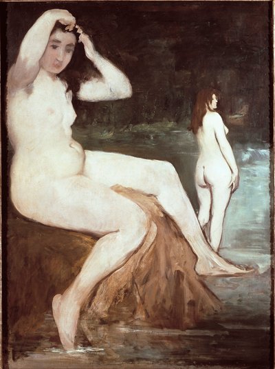 Les batheuses by Édouard Manet