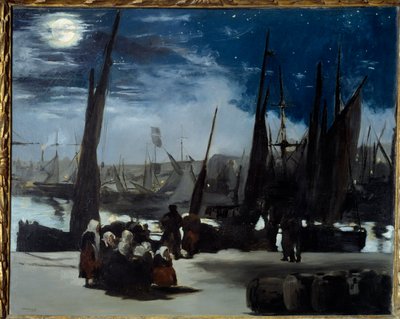 Moonlight on the Port of Boulogne by Édouard Manet