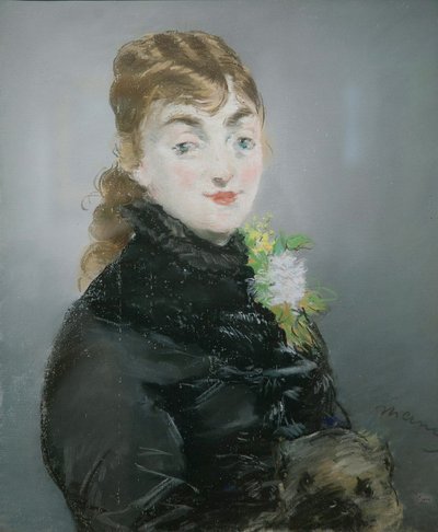 Méry Laurent with a Pug, 1882 by Édouard Manet