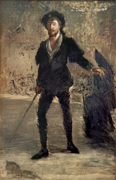 Portrait of Faure in the Role of Hamlet by Édouard Manet