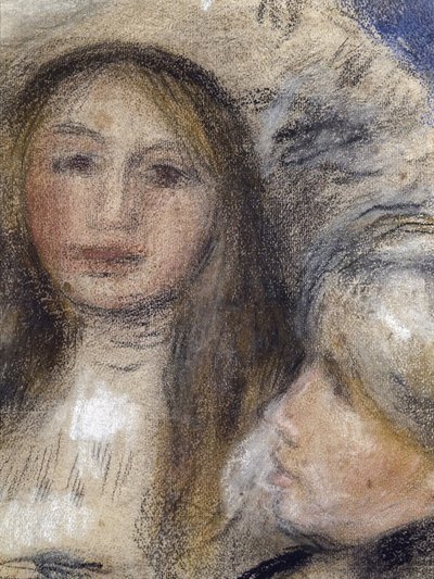 Portrait of Berthe Morisot and Her Daughter Julie Manet by Édouard Manet