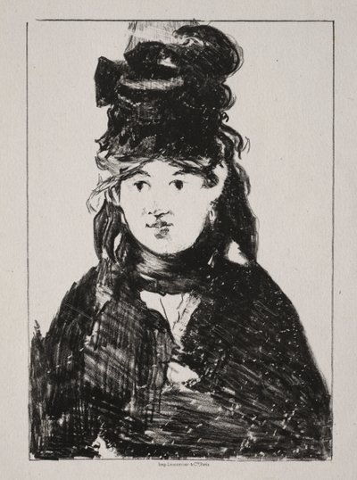 Portrait of Berthe Morisot by Édouard Manet