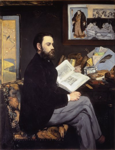 Portrait of Emile Zola - 1868 by Édouard Manet