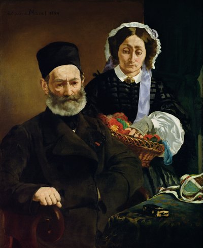 Portrait of Monsieur and Madame Auguste Manet by Édouard Manet