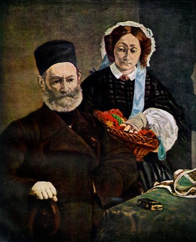 Portrait of Monsieur and Madame Auguste Manet by Édouard Manet