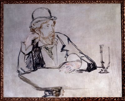 Portrait of the Irish novelist Georges Moore at the Cafe by Édouard Manet
