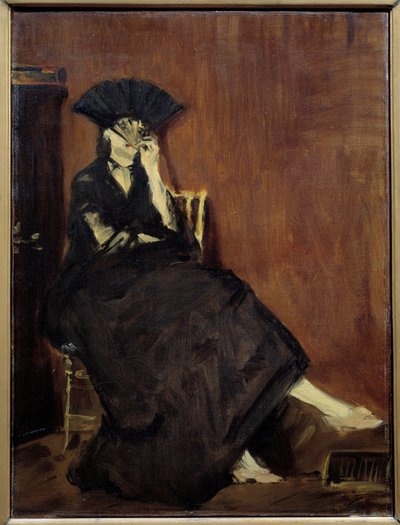 Portrait of the Painter Berthe Morisot by Édouard Manet