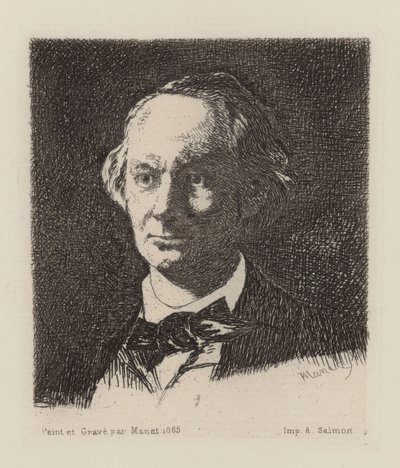Portrait of the Poet Charles Baudelaire by Édouard Manet