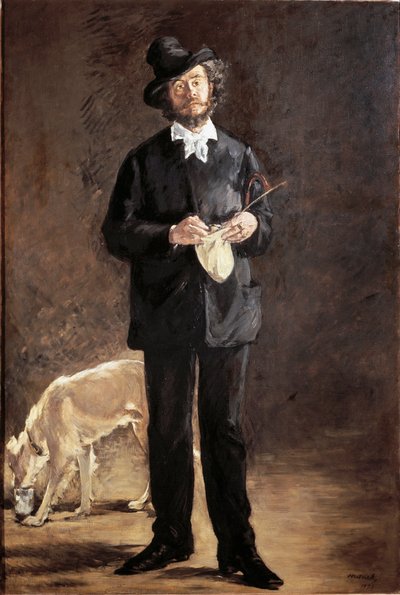 Portrait of the poet, painter and sculptor Gilbert-Marcellin Desboutin by Édouard Manet