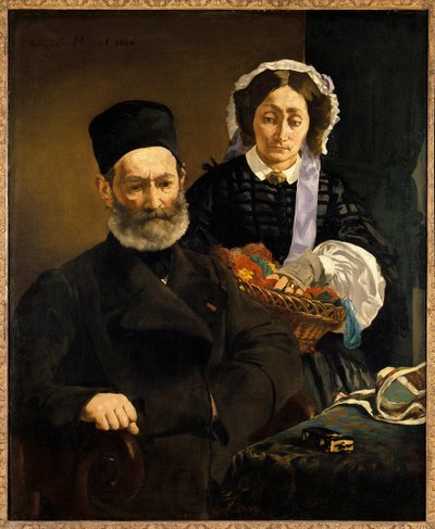 Portraits of Monsieur and Madame Auguste Manet, Parents of the Artist by Édouard Manet