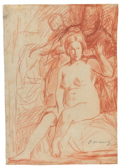 Seated Nude by Édouard Manet