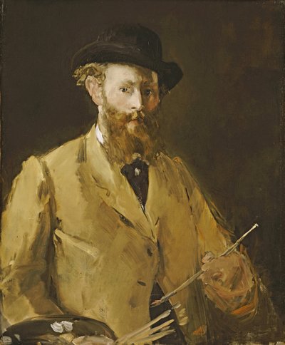Self Portrait with a Palette by Édouard Manet