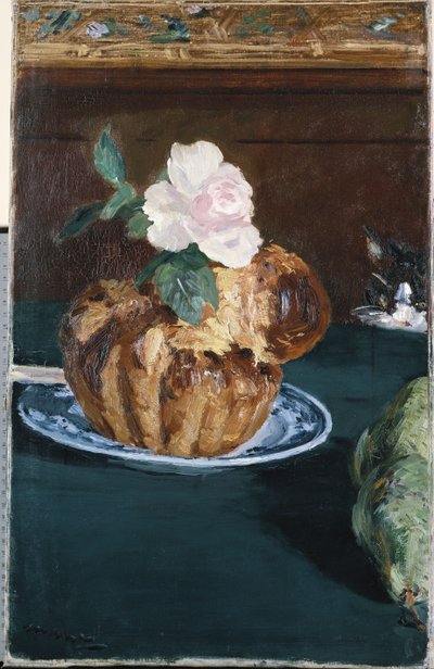 Still Life with Brioche, c.1880 by Édouard Manet
