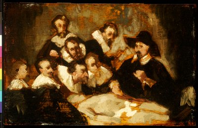 The Anatomy Lesson, after Rembrandt by Édouard Manet