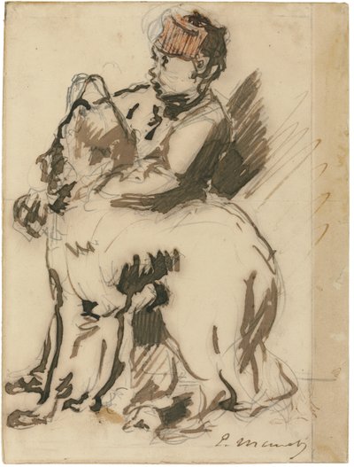 The Child and the Dog by Édouard Manet