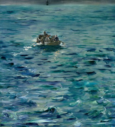The Escape of Henri de Rochefort, 20 March 1874 by Édouard Manet