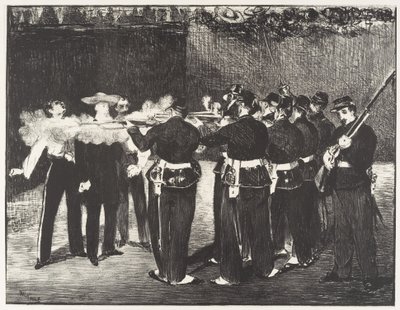 The Execution of Maximilian by Édouard Manet
