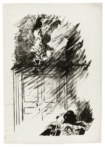 The Raven on the Bust of Pallas, from The Raven by Édouard Manet