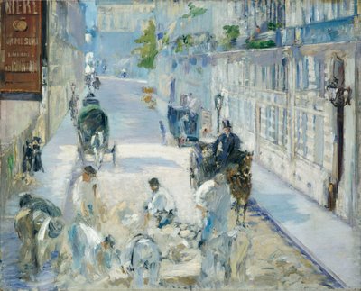 The Rue Mosnier with Workmen by Édouard Manet
