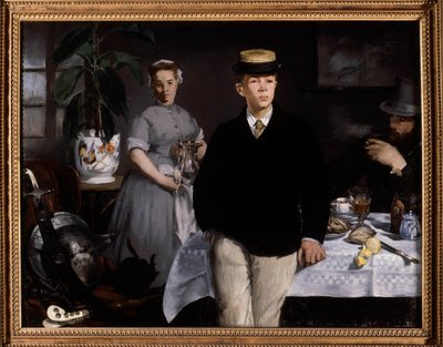 The Breakfast in the Workshop (1868) by Édouard Manet