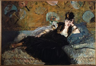 The Lady at the Eventails, Nina de Callias by Édouard Manet