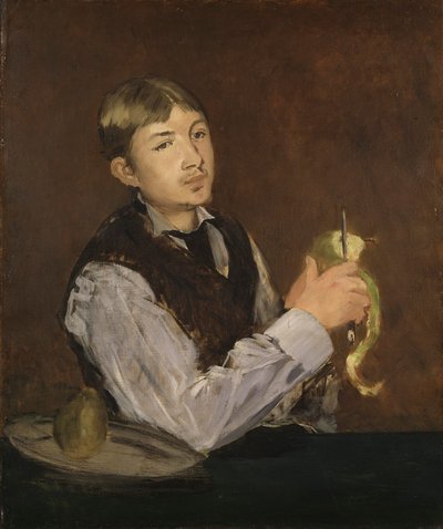 Young Boy Peeling a Pear by Édouard Manet