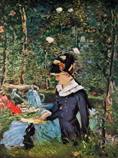Young Girl on the Threshold of the Garden at Bellevue, 1880 by Édouard Manet