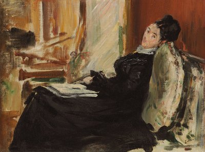 Young Woman with Book by Édouard Manet