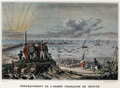 Landing of the French Army in Egypt - in “Victories and Conquests of the French Armies”, Paris, n.d. by Edouard Pingret