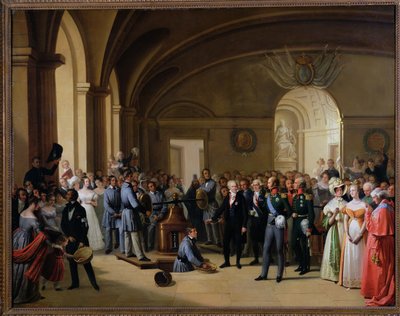 Tsar Alexander I visiting the Paris Hotel de La Monnaie on 25th May 1814 by Edouard Pingret