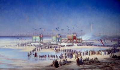 Ceremony of the Inauguration of the Suez Canal at Port Said by Edouard Riou
