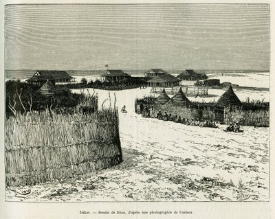 Dakar. Engraving by Riou to illustrate the story 